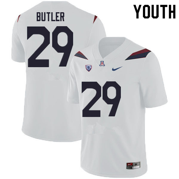 Youth #29 Jashon Butler Arizona Wildcats College Football Jerseys Sale-White